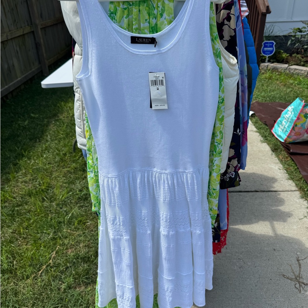 Ralph Lauren Blue Label White Midi Dress